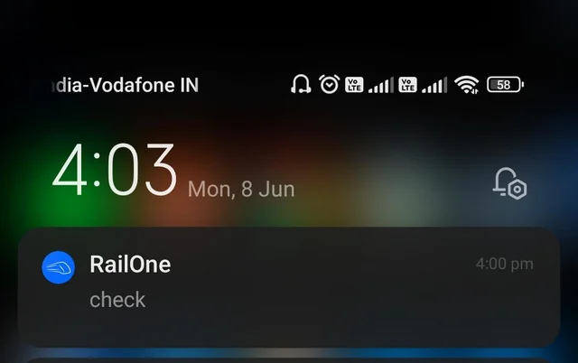 Official Indian Railways app btw. – Image