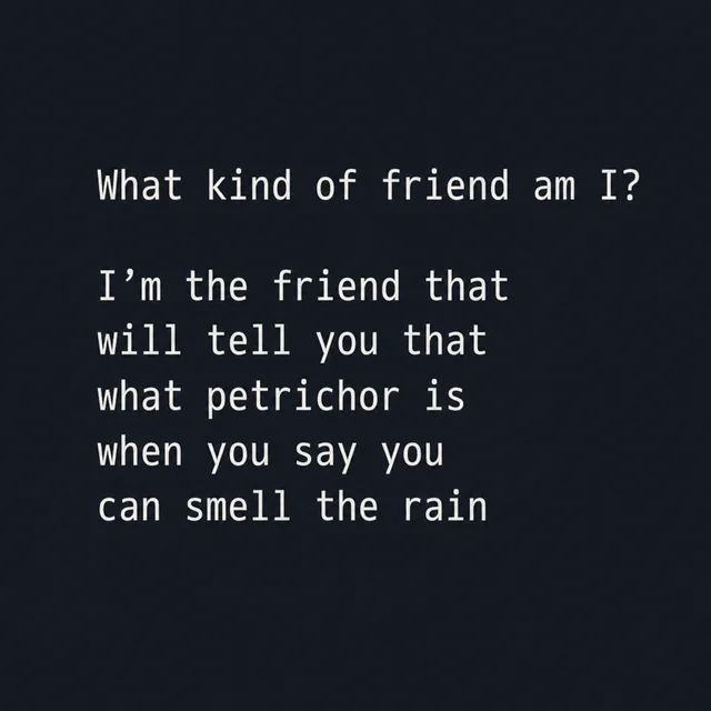 The Rainy Day Friend – Image