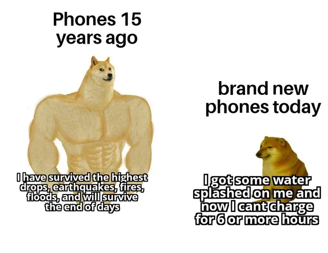 Phones can't withstand anything. Feels like the future is moving in reverse. #1 – Image