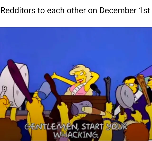 December 1st should be called Whacking Day – Image