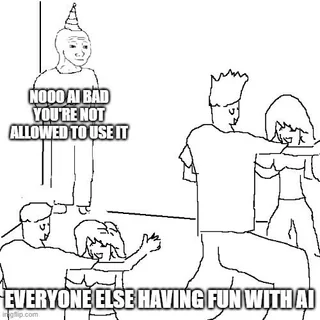Luddites get really mad when you tell them you're going to use AI anyway – Image