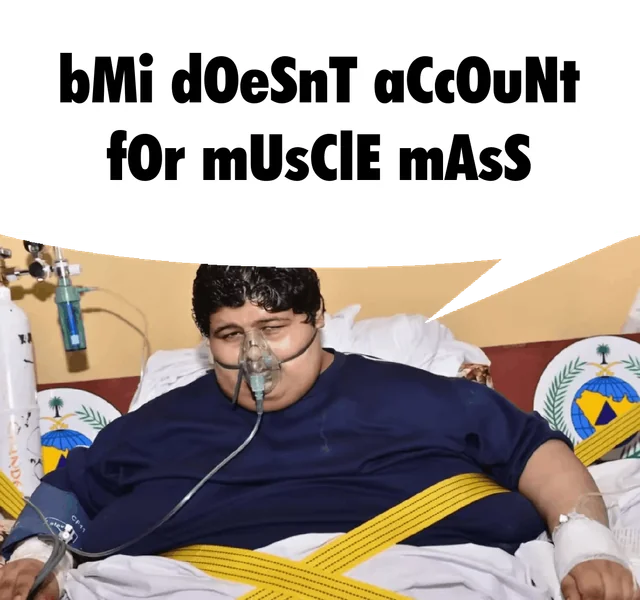 "Actually, I'm not obese, I'm just muscular" – Image