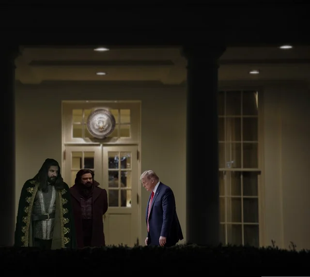 Rumor has it a certain Prez talked with some pale skinned vampiric looking foreigners. 😏 – Image