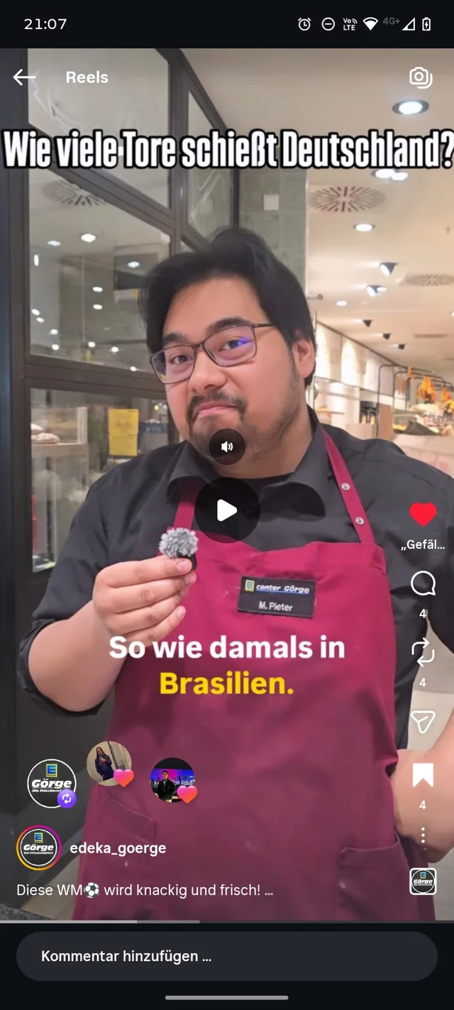 Schatzi war einmal, ab jetzt gibt es nur noch Edeka goerge für mich xD – Image