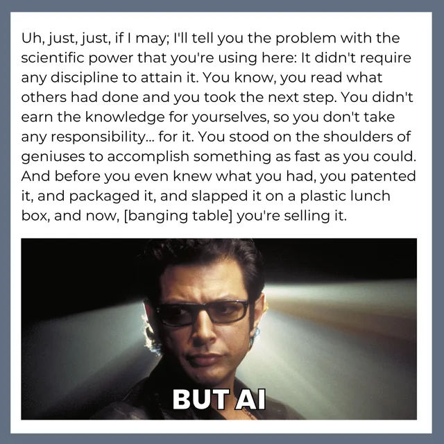 Ian Malcolm is timeless. – Image