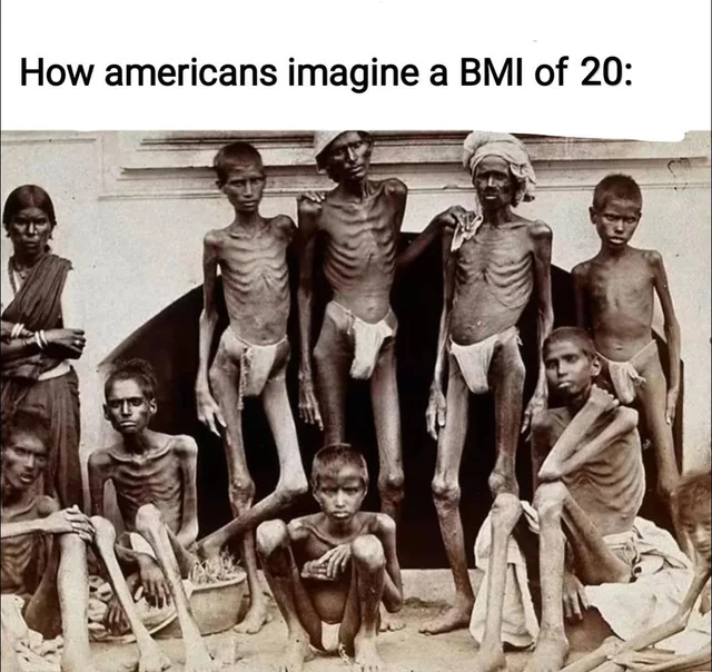 How americans imagine a BMI of 20 – Image