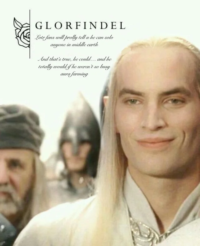 His name comes from the sindarin word for “looksmaxxing” – Image
