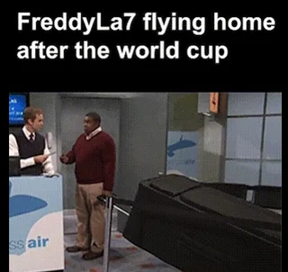Meme about FreddyLa7 (The German guy who's been going viral from world cup american culture shock) – Image