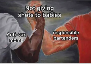 the one thing bartenders and anti-vax moms agree on... #1 – Image