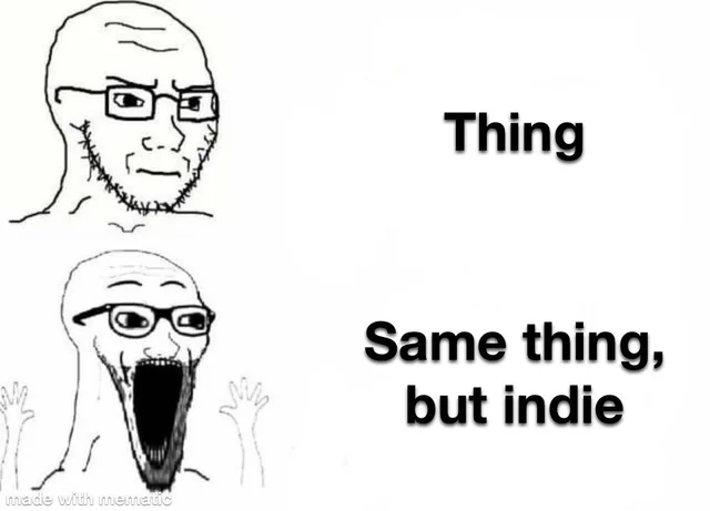 And they will defend the Indie company so hard as well. #1 – Image