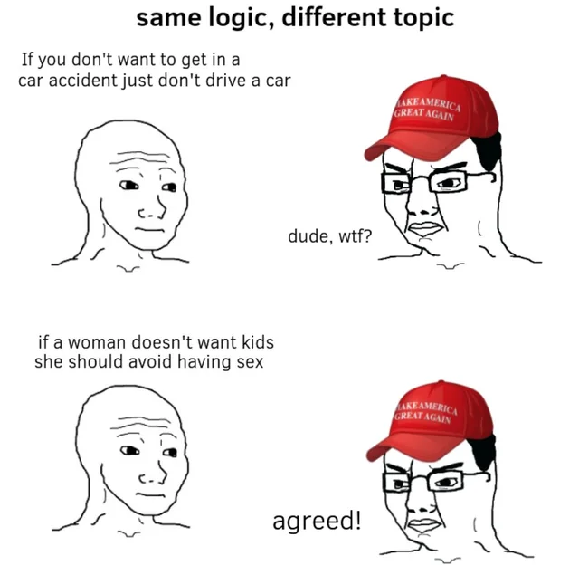 Pro-life logic is weird – Image
