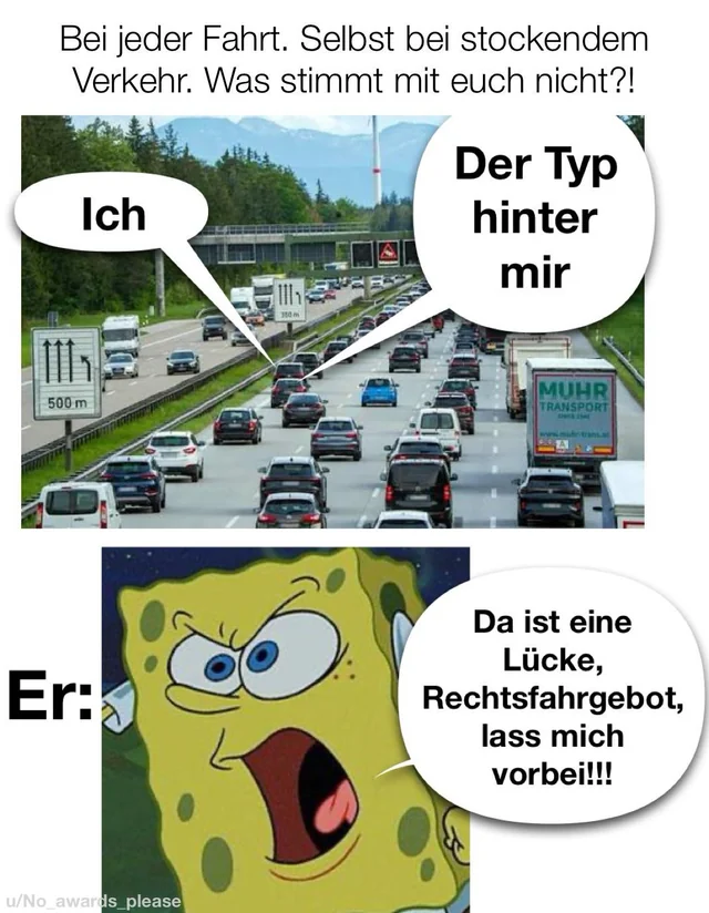 2m Abstand, 100 Autos vor mir auf der linken Spur… #1 – Image
