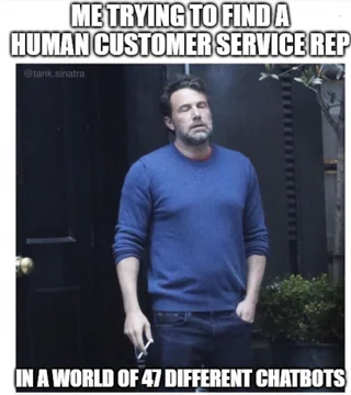 When you finally get through to a human and the call drops – Image