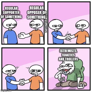 Be it politics, AI or even gaming and fandoms. #1 – Image