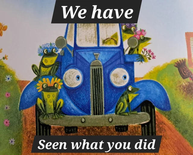Even the truck is horrified – Image