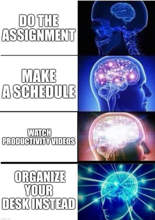 The Evolution of Procrastination #1 – Image