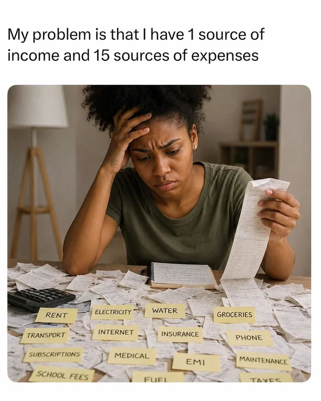 My salary fighting for its life. – Image