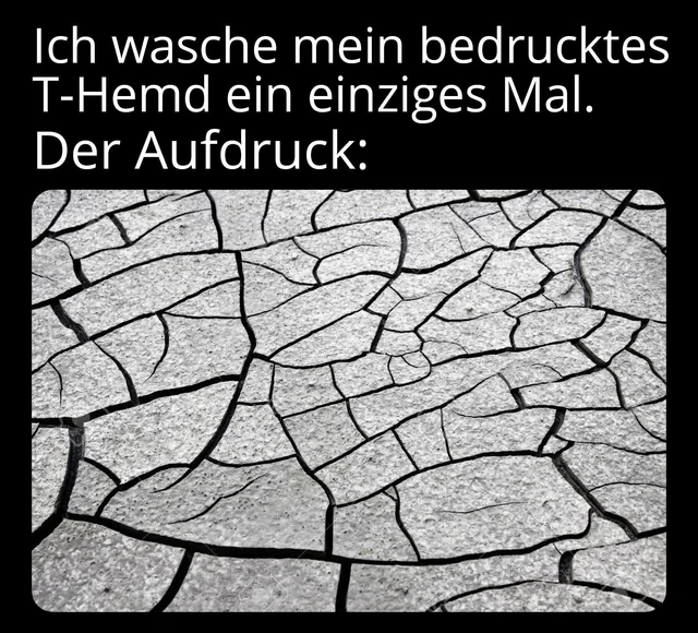 nicht sonderlich haltbar – Image