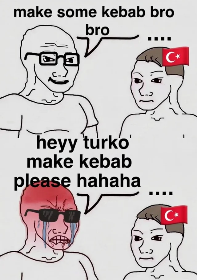 Average foreigner losing a debate to a Turk – Image