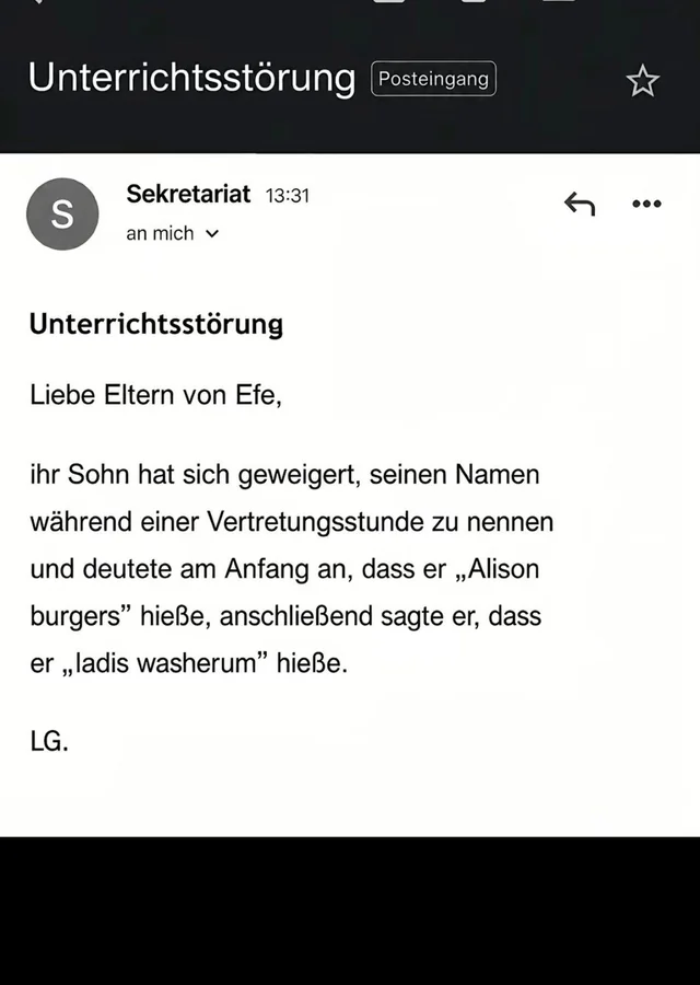 Ich hoffe sein Vater kann kein Deutsch 💀 – Image