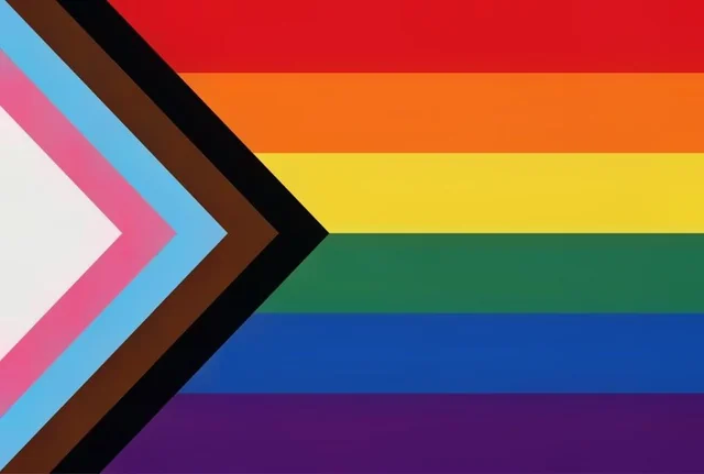 Why are the lines on the Pride Month Flag straight? – Image