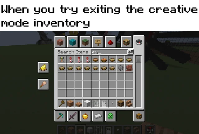 who else has accidentally typed "ew" in Minecraft before lol – Image