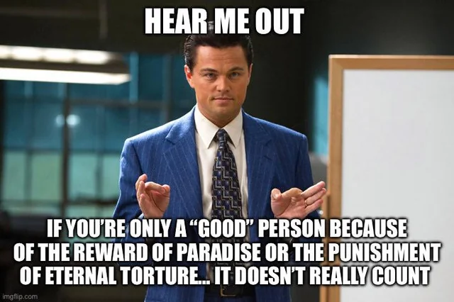 Being a good person shouldn’t be for an ulterior motive #1 – Image