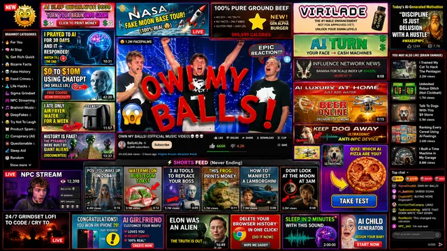 Is it just me or is Youtube looking a little more like Idiocracy every day? – Image