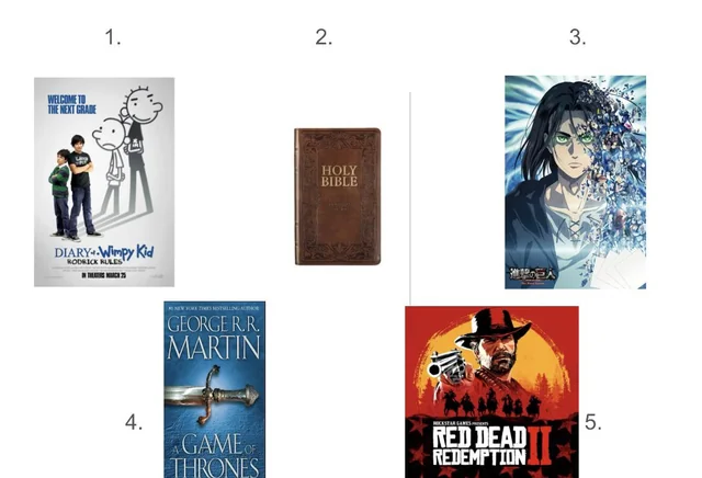 Top five greatest pieces of fiction – Image