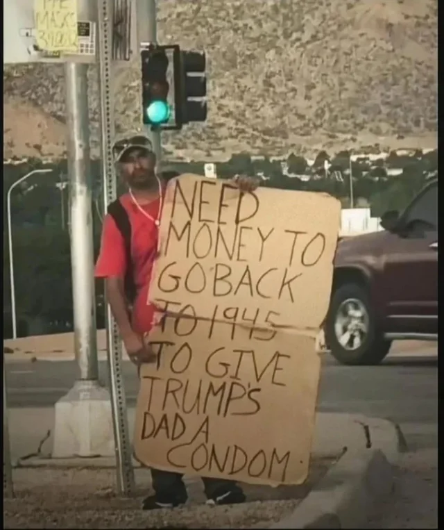 Please give him a money – Image