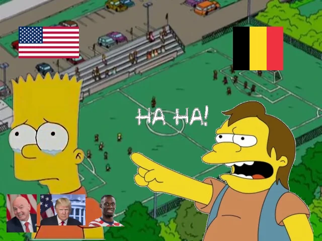 Ha! Ha! Belgium 4 - USA 1 – Image