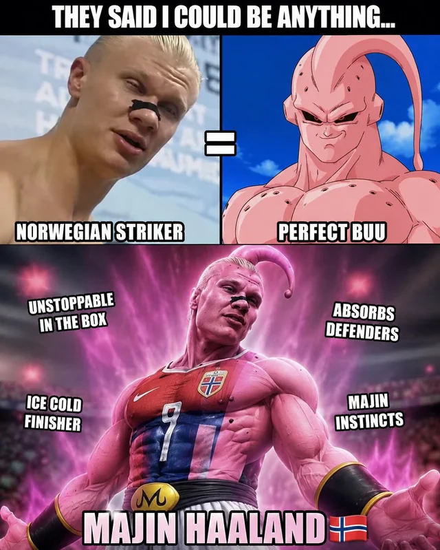 Haaland reminds me of Majin Bu #1 – Image