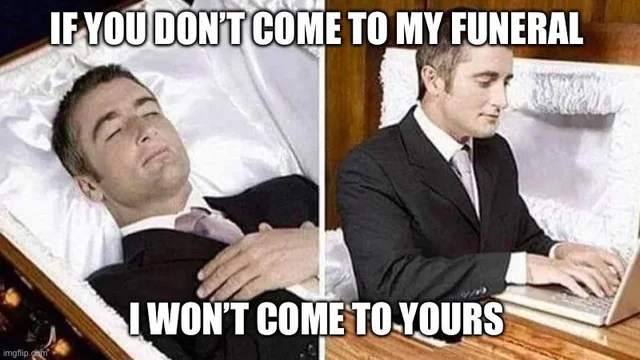 Tit for tat funeral #1 – Image