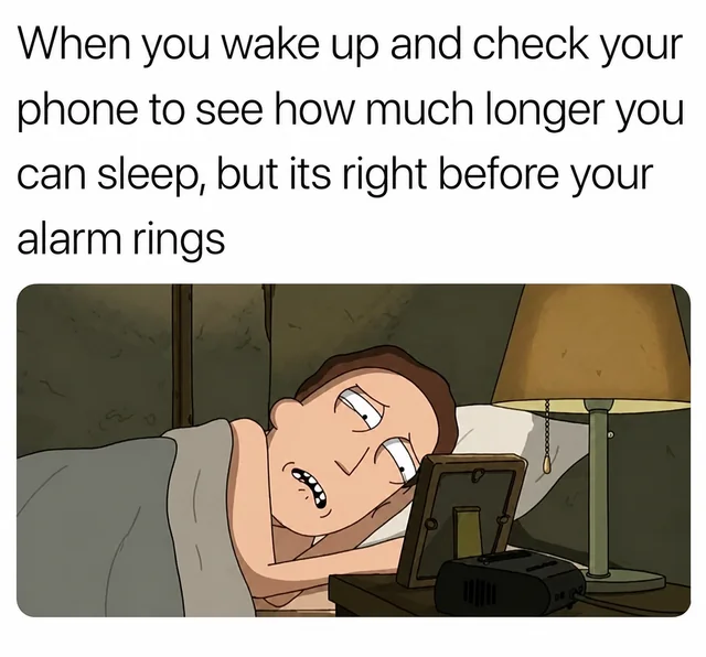 I'd rather wake up late than experience this. #1 – Image