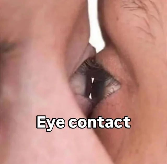 The definition of eye contact 😭😭 #1 – Image