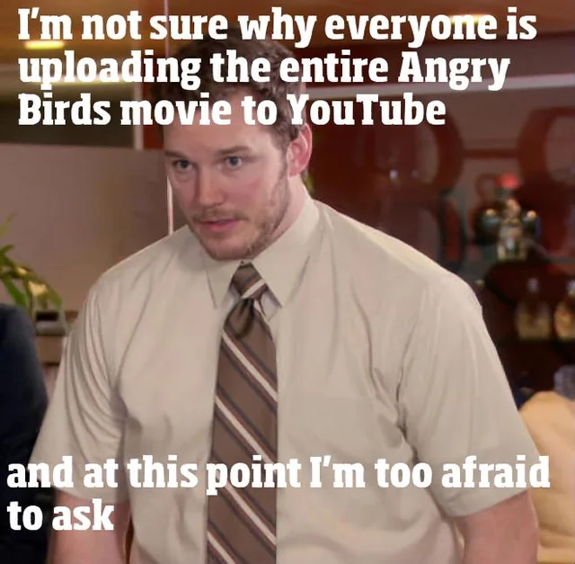 did anyone else suddenly get a ton of Angry Birds 2016 THE MOVIE illegal uploads on YouTube? – Image
