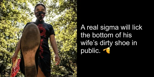 Sigmas don’t care if random people see. – Image