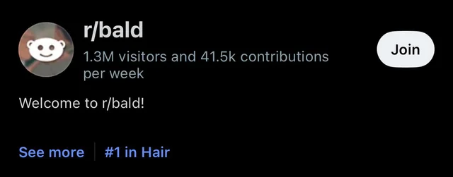 r/bald: #1 in hair – Image