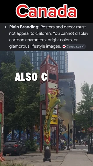Canada: "No branding that appeals to children." Also Canada: – Image