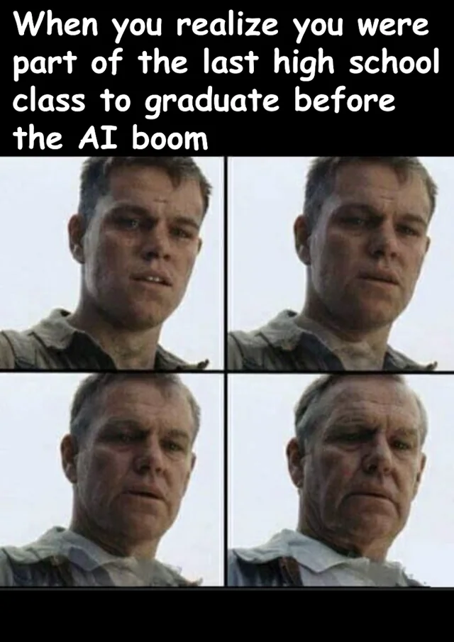 Class of 2022 was the last class to finish their education completely without generative AI. Wow. – Image