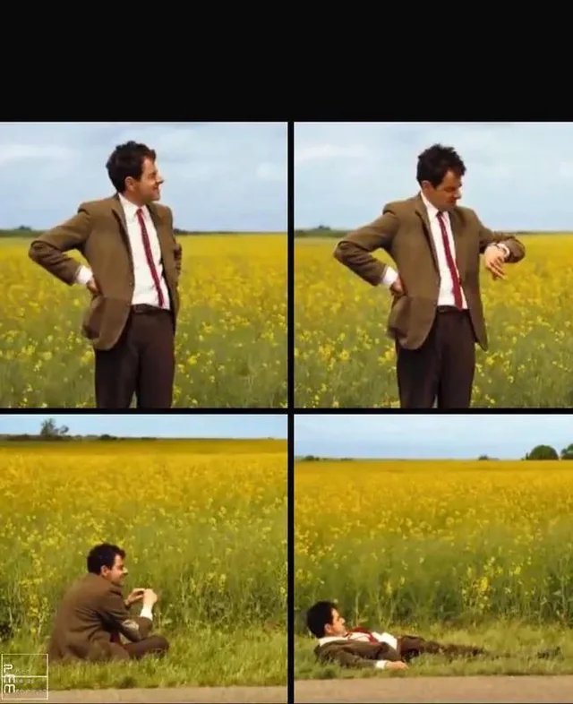 Me waiting for the touching of the grass to magically make me feel better like people say it will – Image