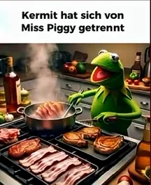 Kermit hat sich von Miss Piggy getrennt #1 – Image