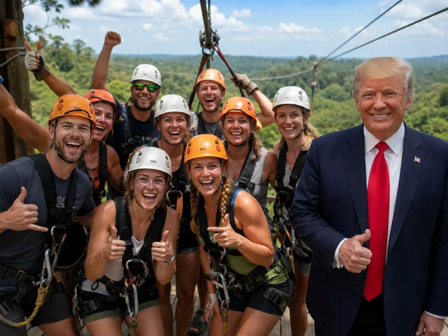 Wir waren heute zu 10 Ziplinen. Richtig tolles Gruppenbild #1 – Image