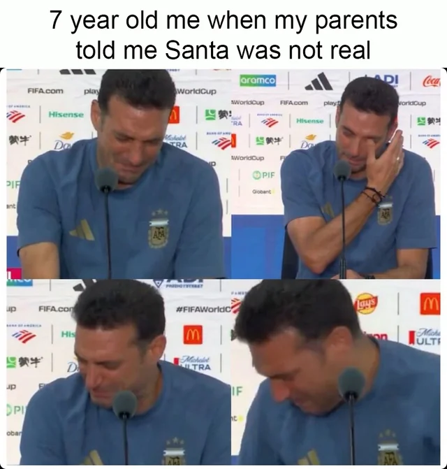 7 year old me after hearing the truth about Santa #1 – Image