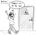 “Bathroom” - A Minicomic from Work – Image