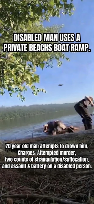 Hopkinton, MA - 21 year old disabled man uses boat ramp, gets community justice. #1 – Image