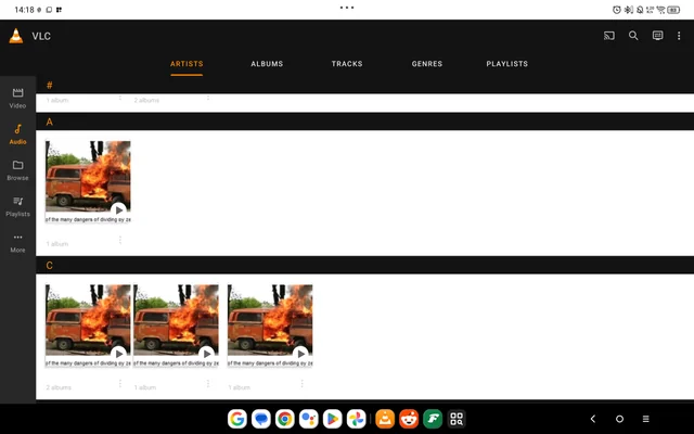 I don't think that's a picture or the name of the artist, VLC #1 – Image
