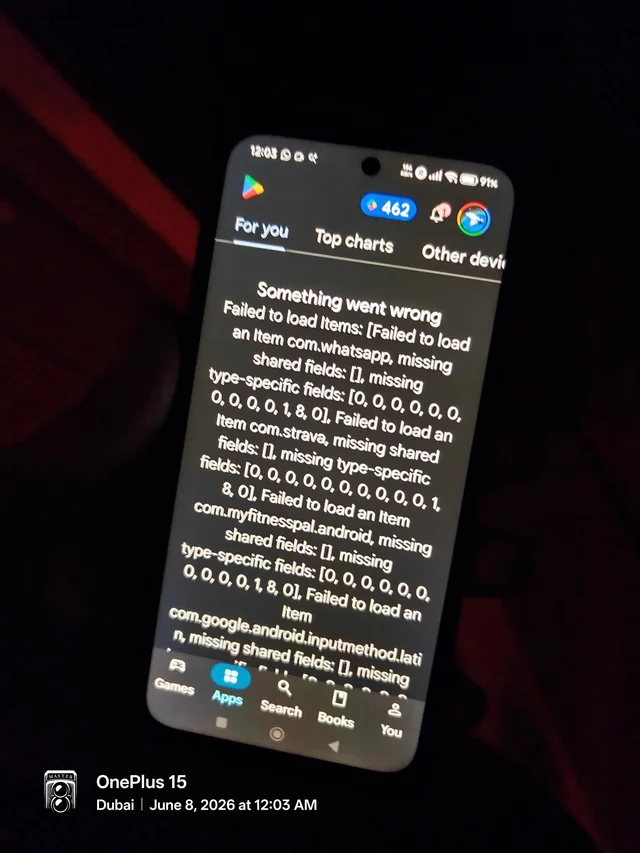 On my other android phone play store gave up on me – Image