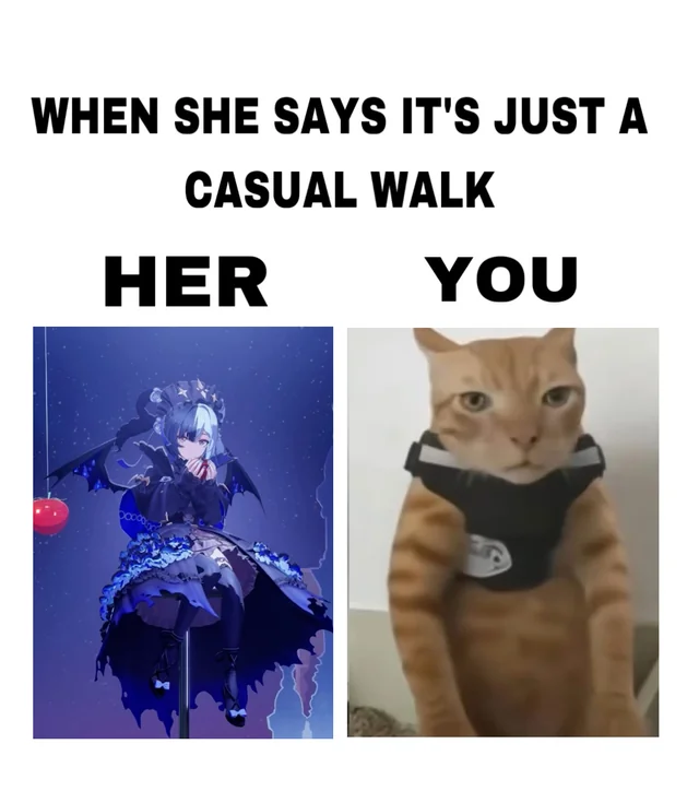 When she says it’s just a casual walk. – Image