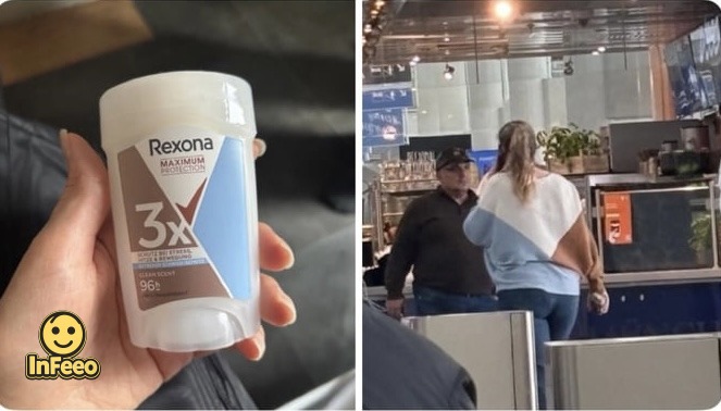 this woman I saw at the airport looks exactly like my deodorant in /general by @master image 1